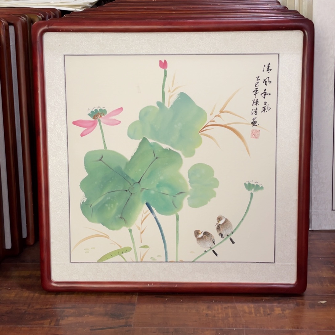 国画带框尺寸63*63厘米