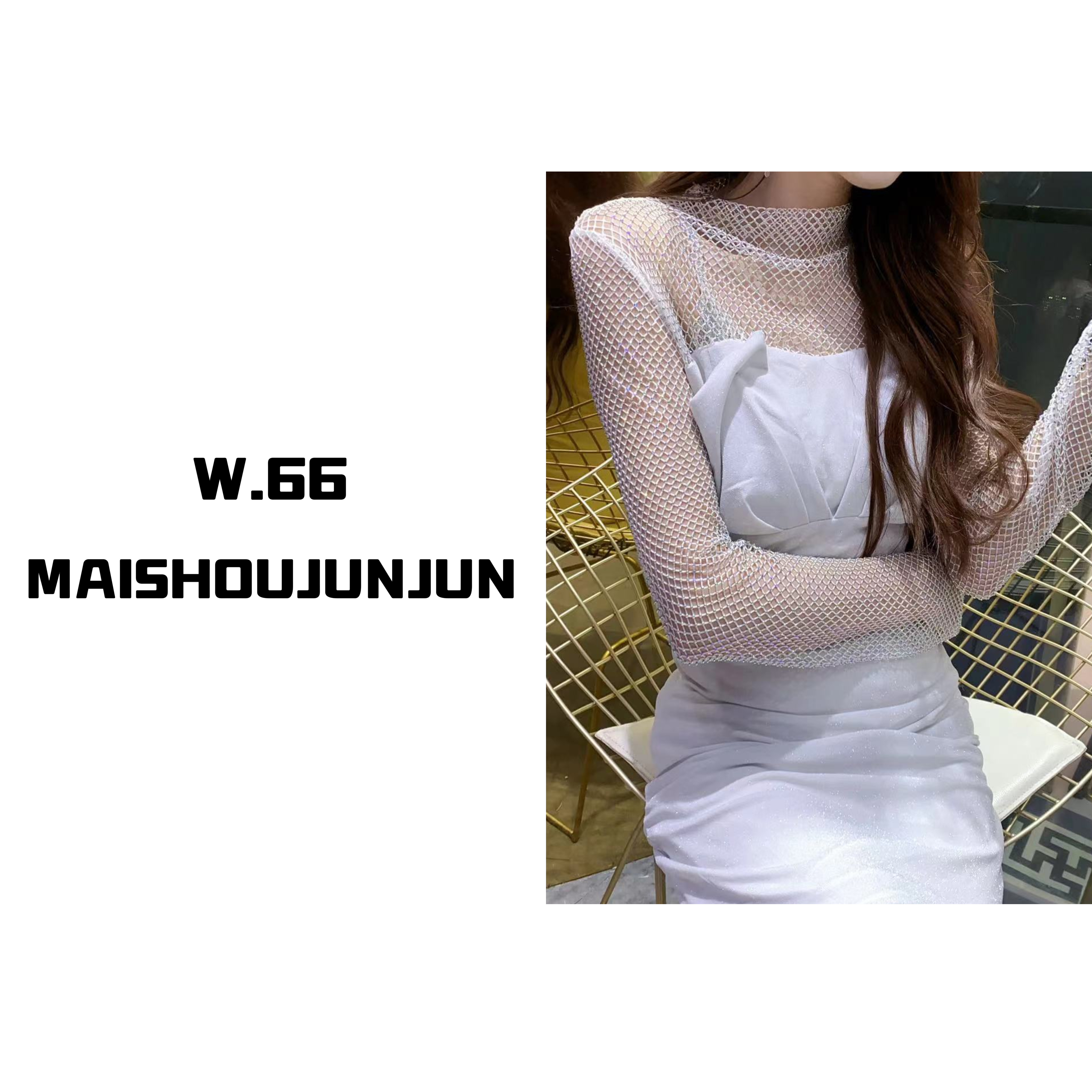 新款拼接长袖时尚百搭镂空短款裙气质洋气连衣裙10116