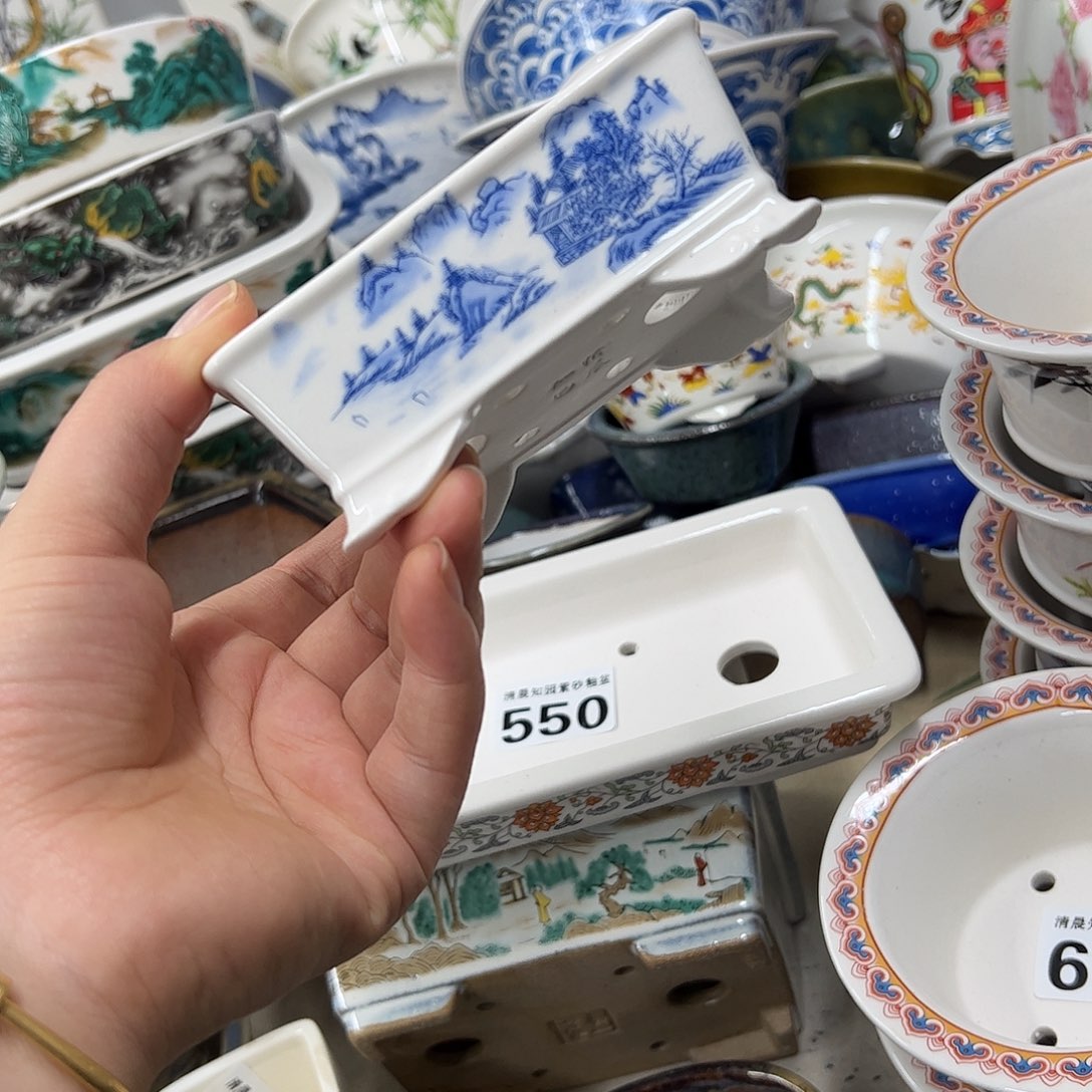 紫砂花盆645号瑕疵10/8/4cm