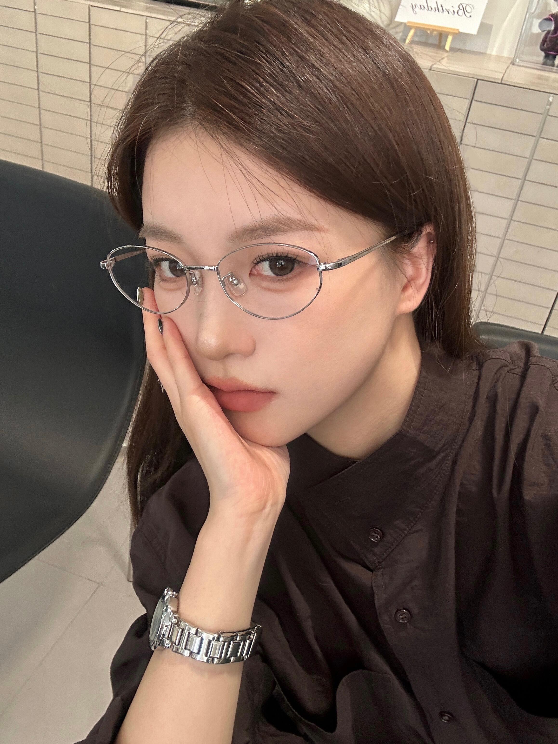 (400-499)臻视高街潮流百搭眼镜复古INS风百搭防紫外线平光镜配镜