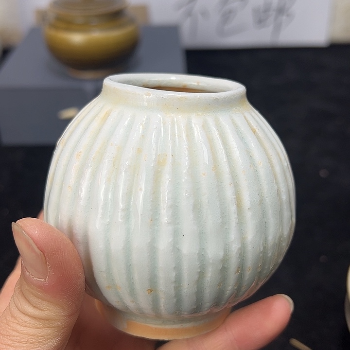 其他陶青白瓷梨瓜罐