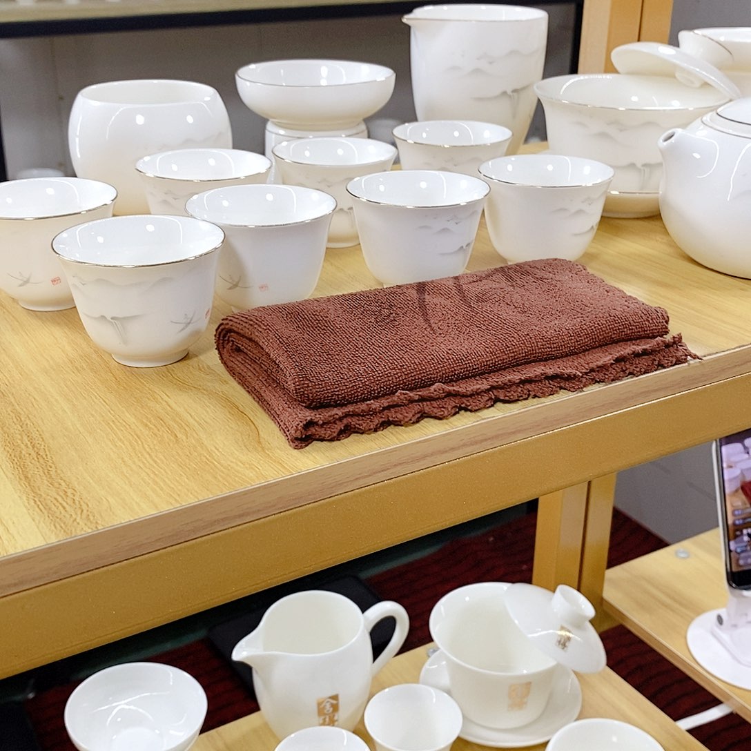 羊脂玉白瓷茶具套装茶具