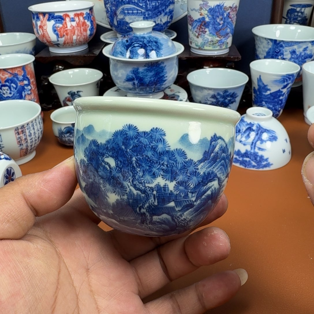 杯子景德镇全手工手绘陶瓷
