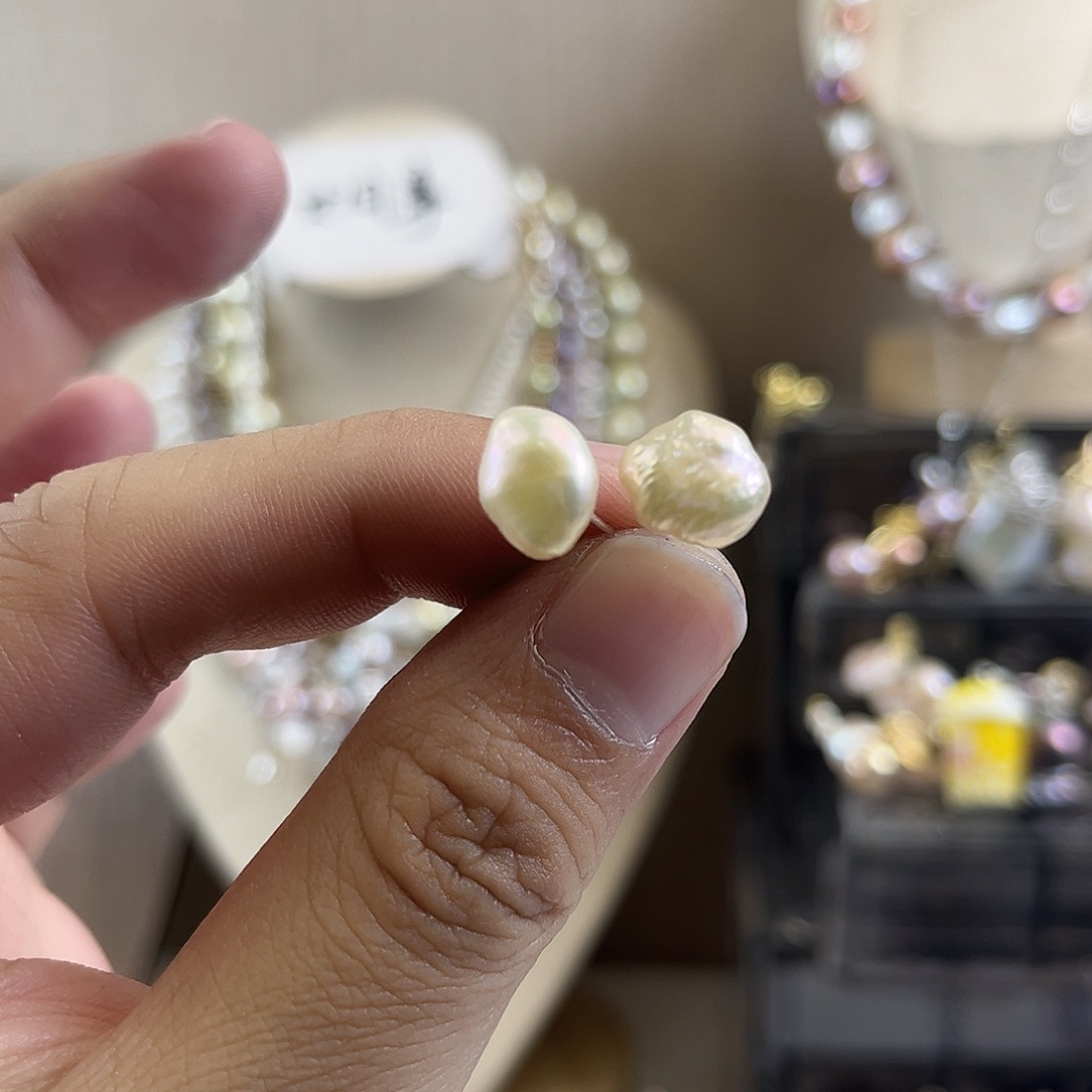 淡水珍珠耳饰未镶嵌【纯恬】