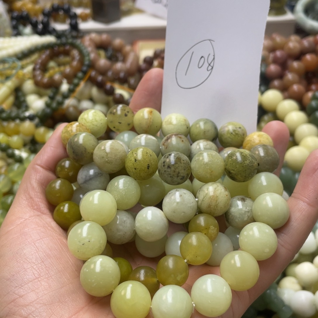 蛇纹石玉手链未镶嵌