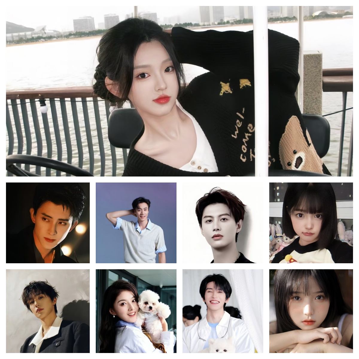 短剧亲签明星演员男艺人女艺人签名-6寸明信片照片