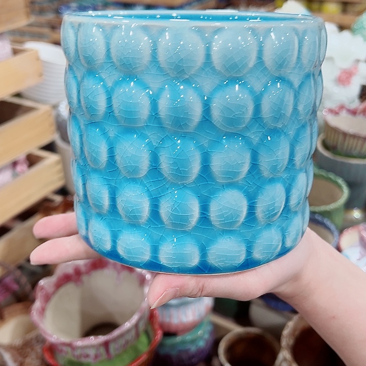 有孔，凑单福利满10元发货陶瓷多肉花盆！