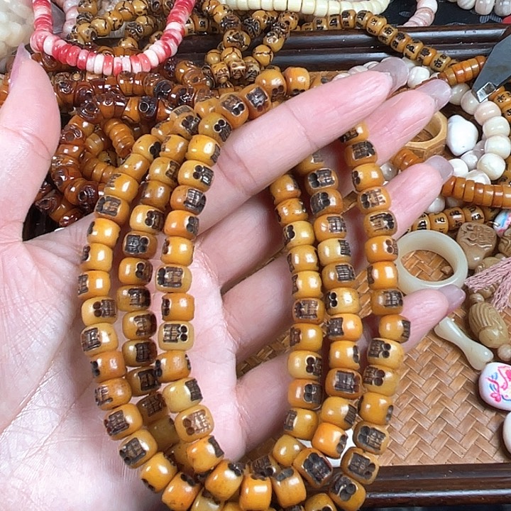 鹿骨手串/手链驼骨驼骨144，0.9