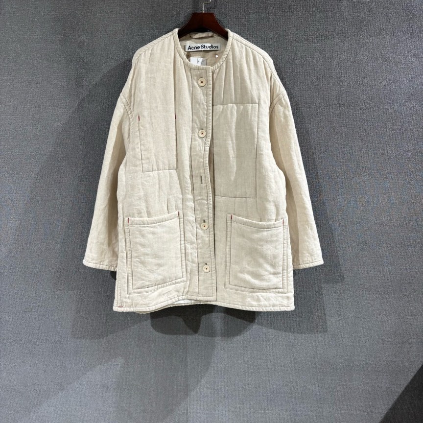 99新 AcneStudios （pm）亚麻棉服外套 xxs/xs码/2734