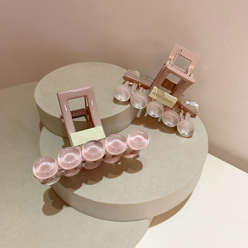 少女风甜美小清新抓夹发夹ins简约发卡网红盘发夹