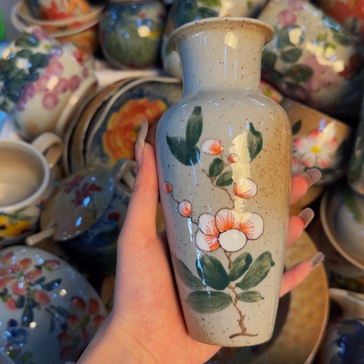 瓷片手工手绘细微不一样