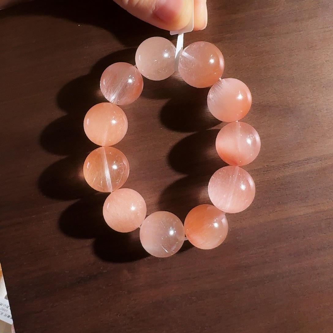 颈饰未镶嵌水晶三*李天然水晶手串三月李18+