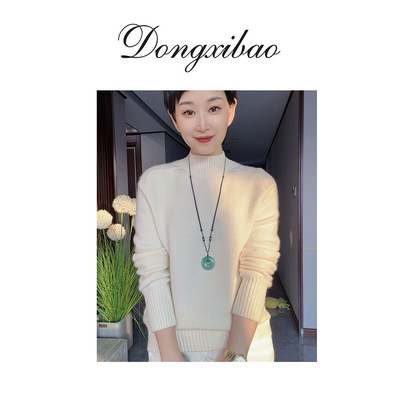 【嵿及奢品小羊羔】三股加厚邓肯十三点八微米纯山羊绒针织半高