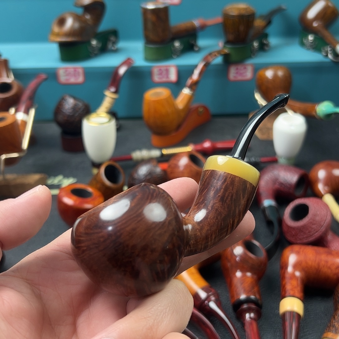 一***行意大利石楠木烟斗