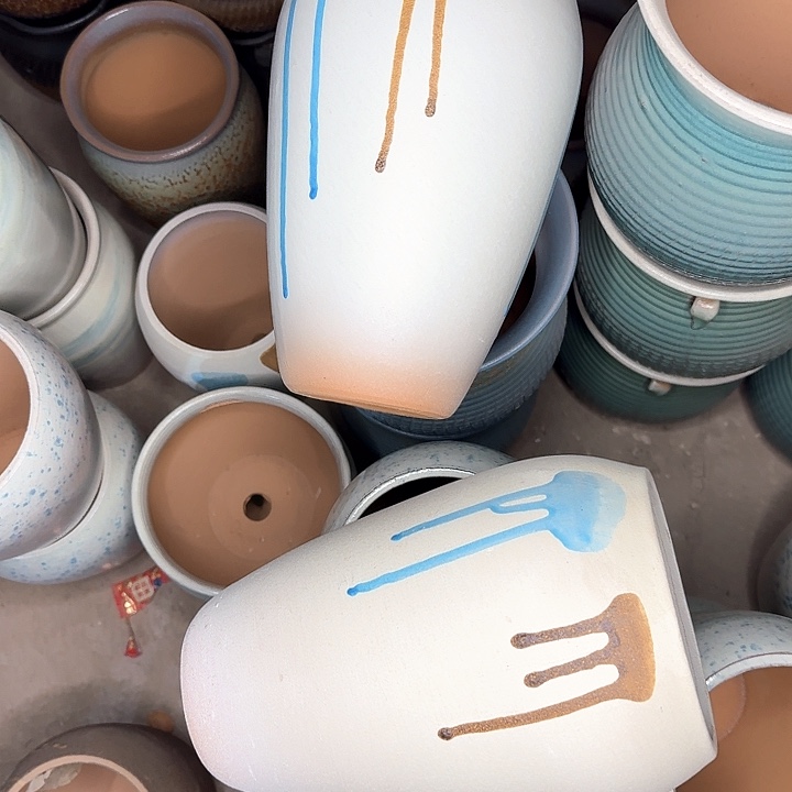 红陶微瑕花盆处理来啦