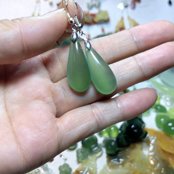 【闪购商品】蛇纹石玉挂件未镶嵌欢**园