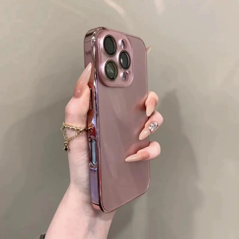 电镀玻璃壳适用苹果16手机壳iPhone15proMax全包14个性13高级