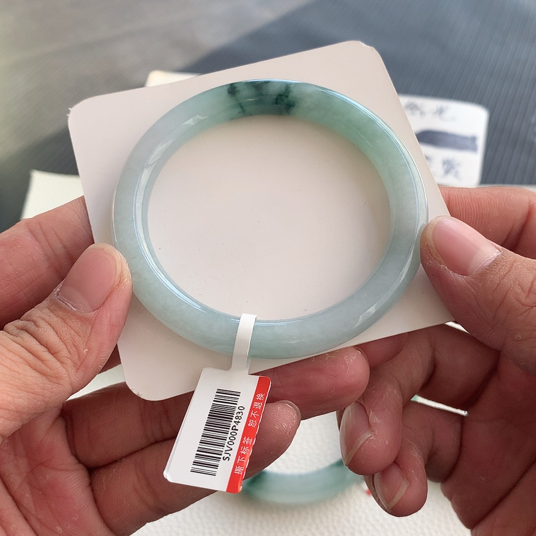 翡翠手镯未镶嵌13号 55