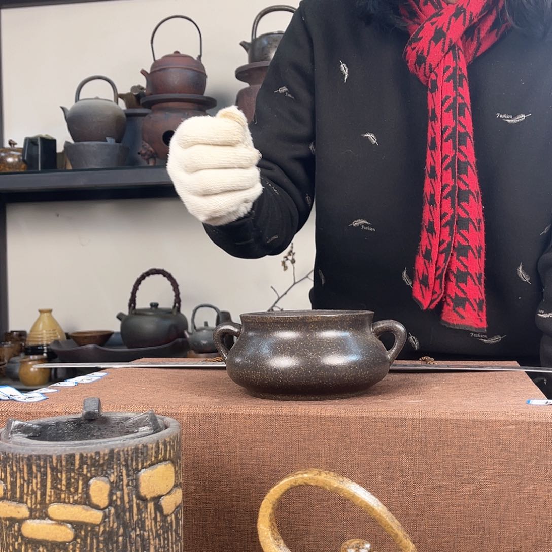 紫泥茶壶紫砂粗陶茶器