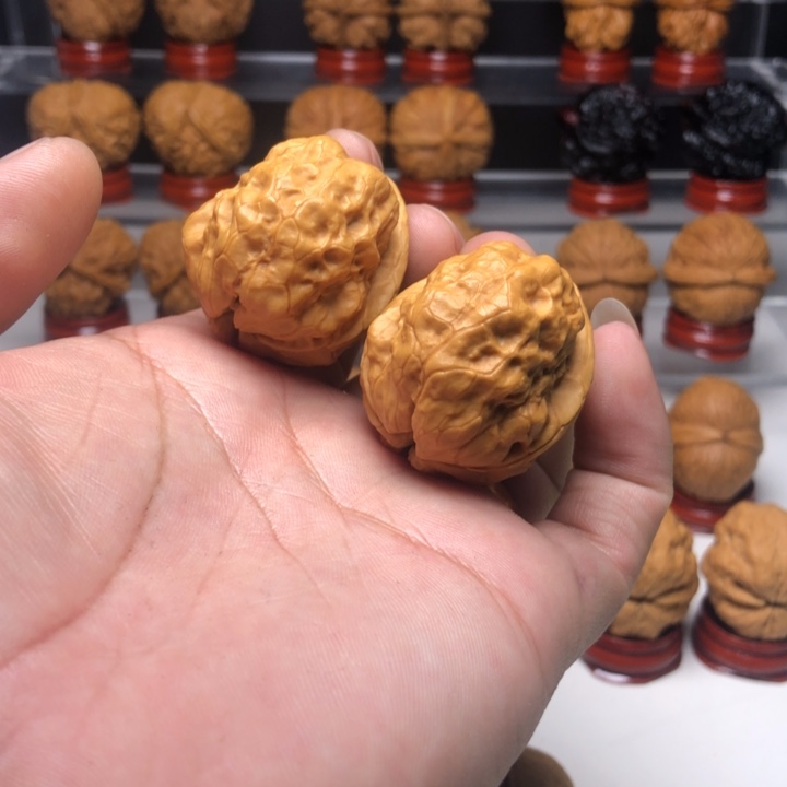 文玩核桃把件五*哥2金玉满堂