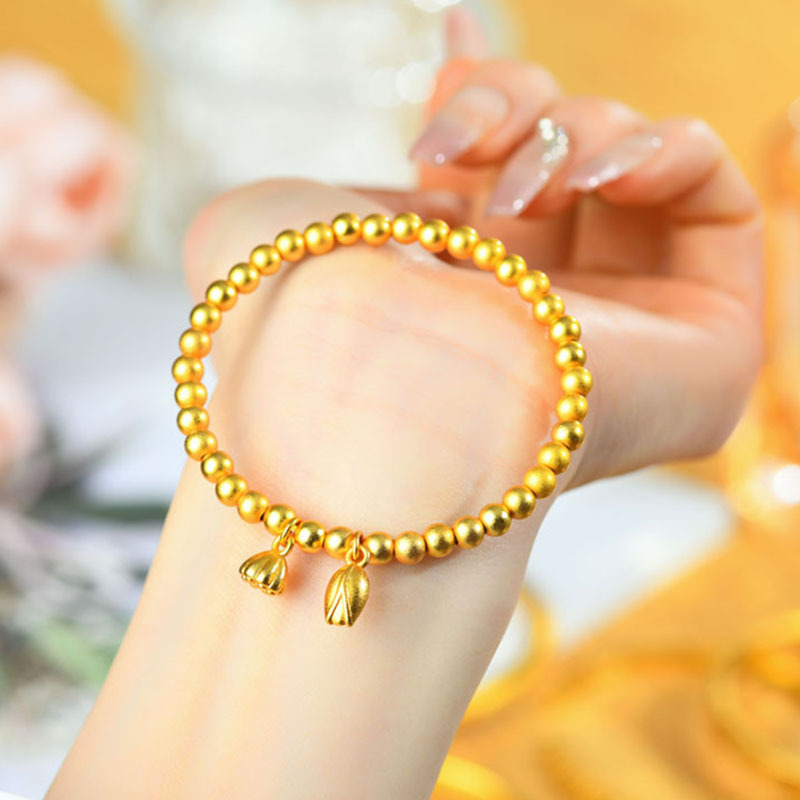  抖音好物    莲蓬珠珠两世欢手链 精工细作弹力