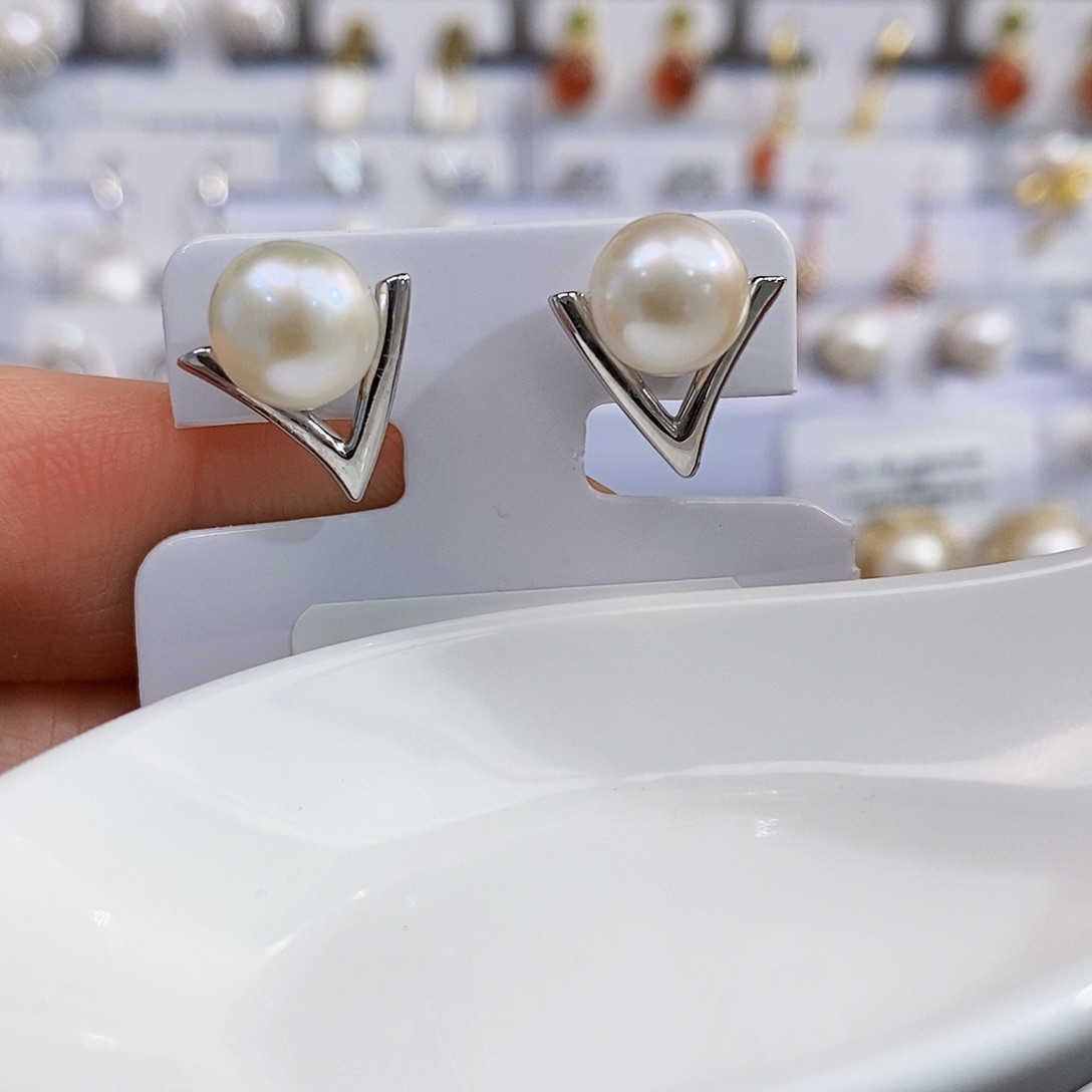 银S925镶嵌特价秒孤品库存淡水珍珠设计款淡水珍珠