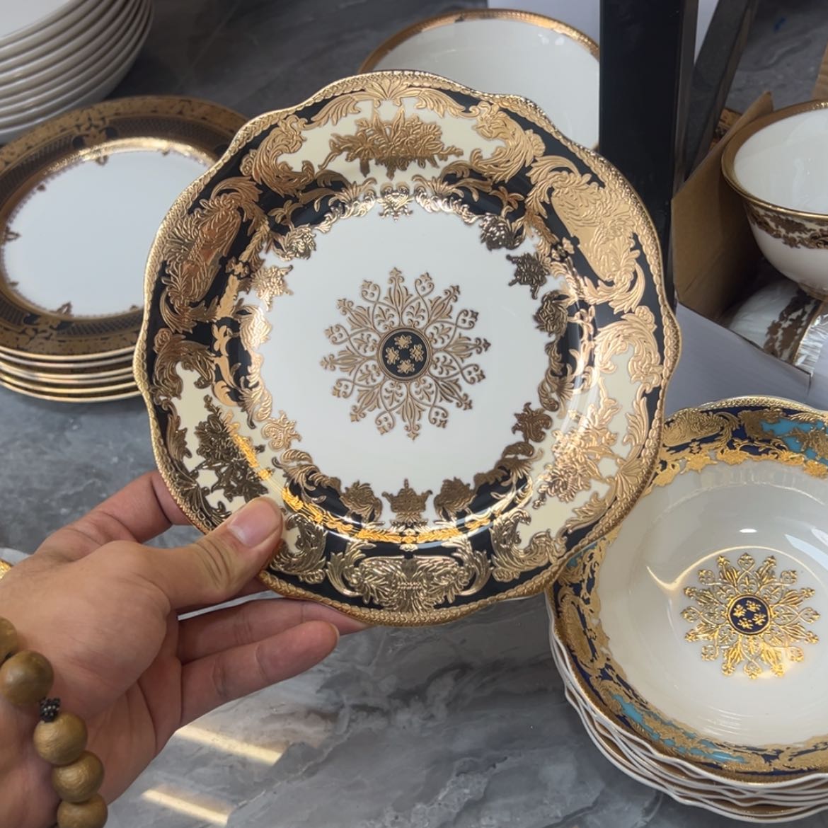 【闪购商品】瓷片7.5寸平盘两个一单尾单