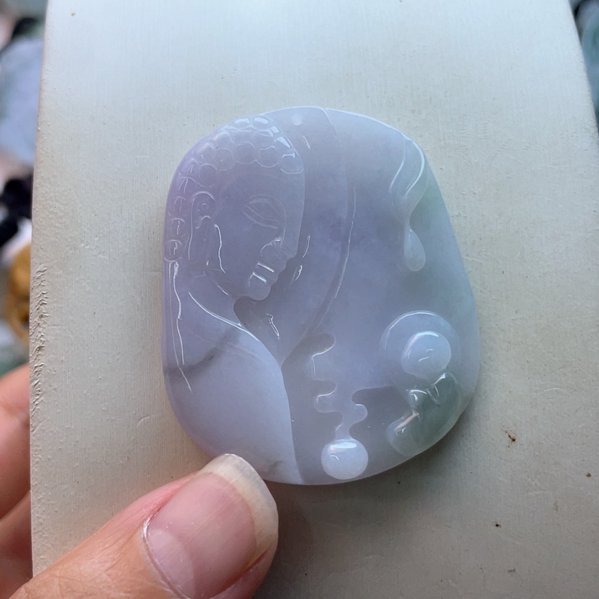 【闪购商品】翡翠未镶嵌颈饰悟道