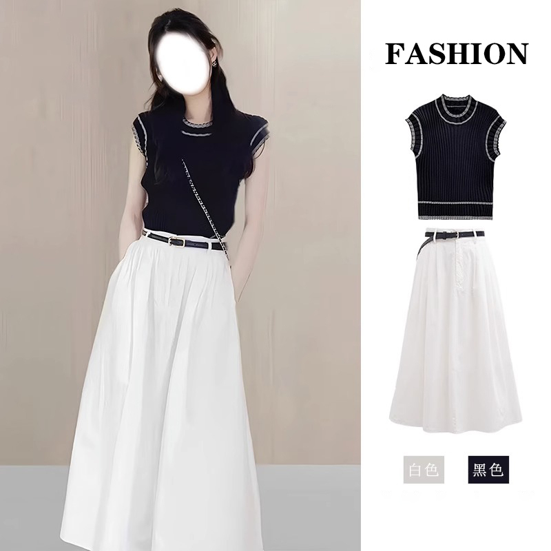 【乔恩清仓】KMC698时尚气质冷淡系女装高级感休闲御姐风轻熟两件