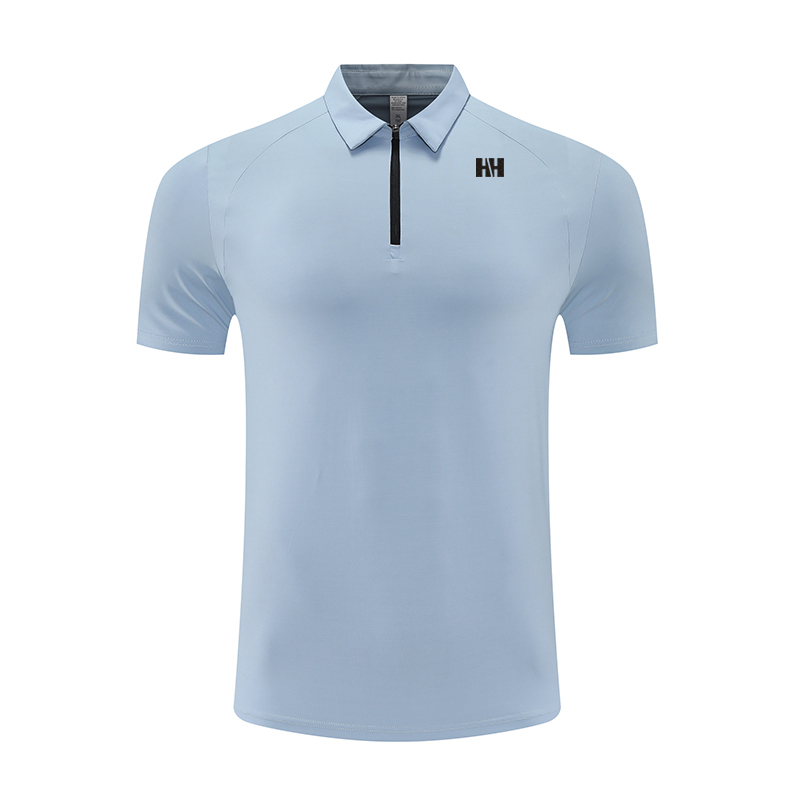 挪威海丽HH夏季亨利POLO衫男士透气弹力户外速干运动跑步训练T恤