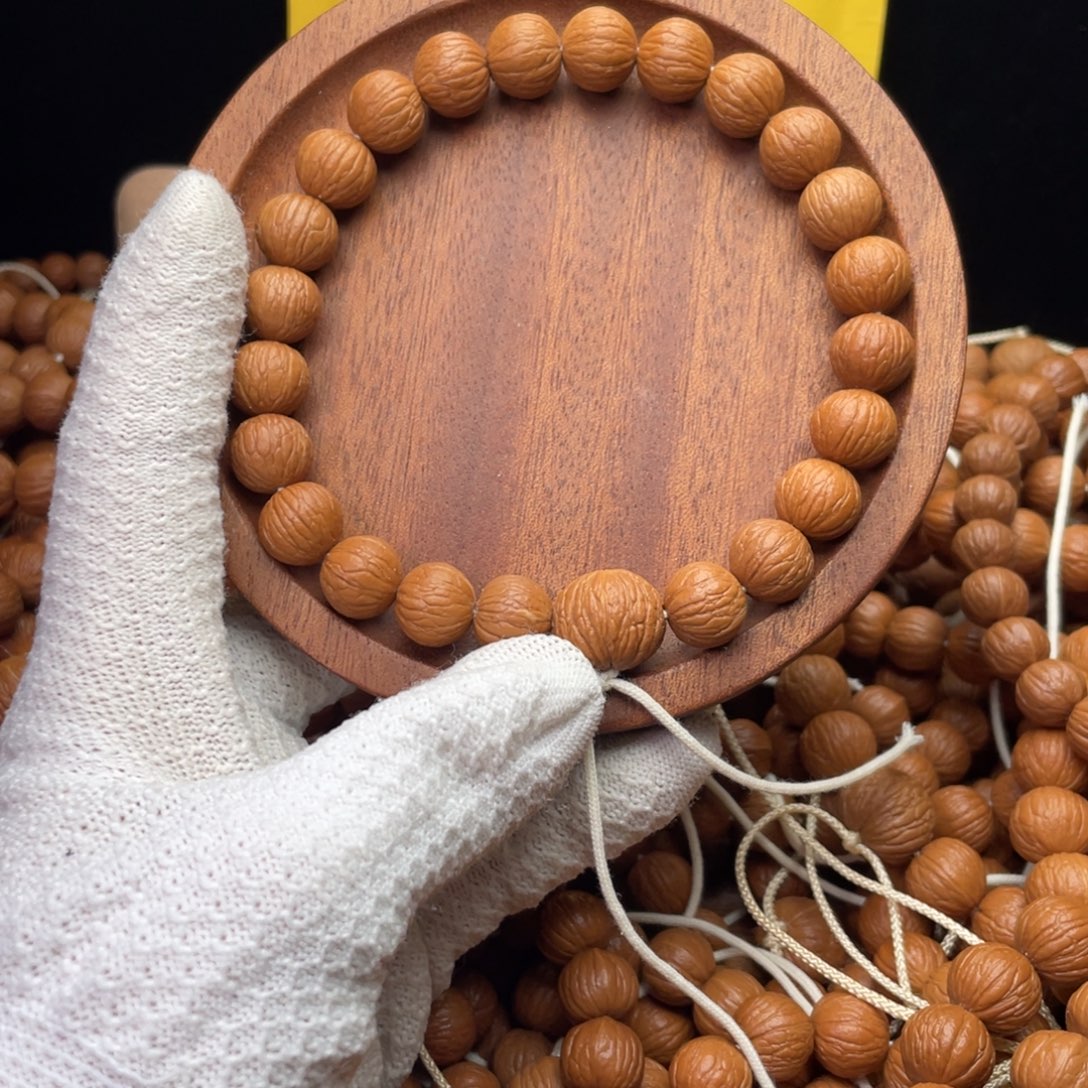 猴头核桃手串凤羽手持12同