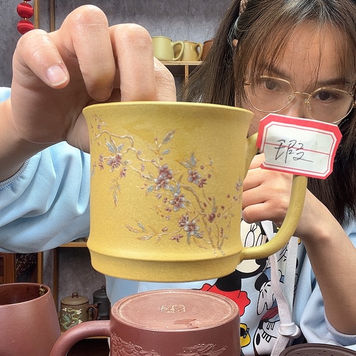 紫砂茶杯原矿紫砂杯