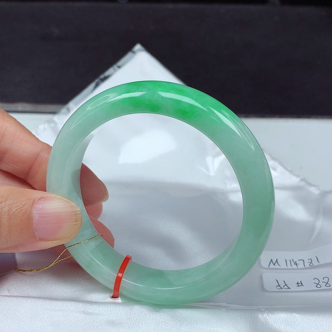 未镶嵌手镯翡翠55圈4781