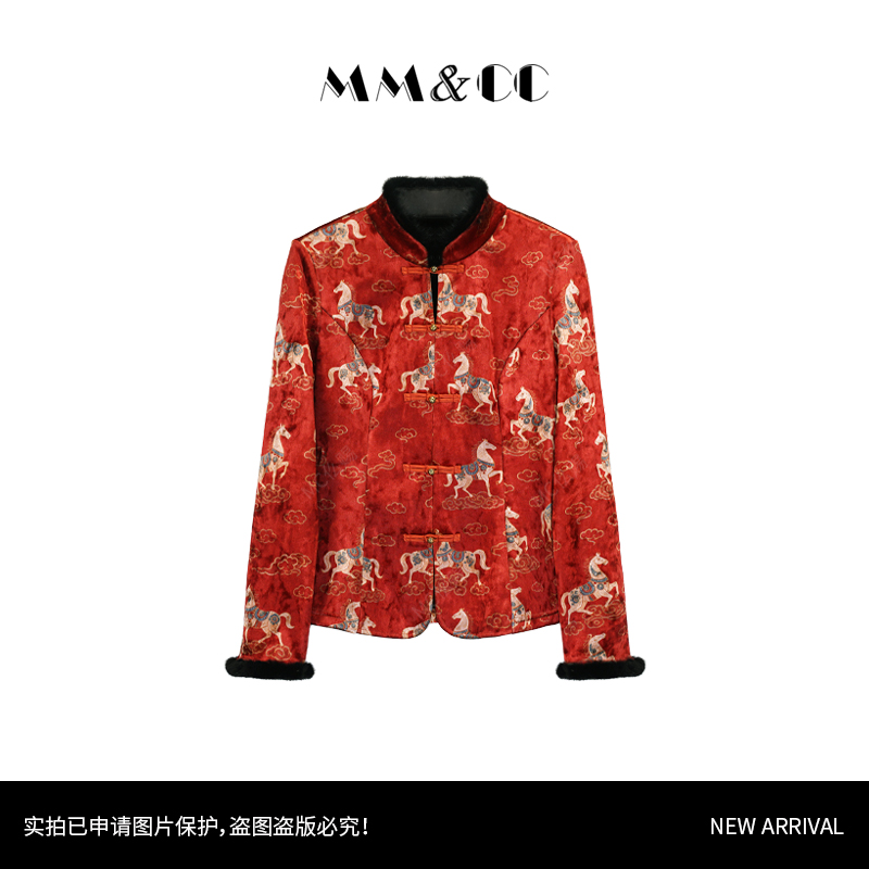 【福满多】新中式国风冬季新款保暖打底衫上衣G9333