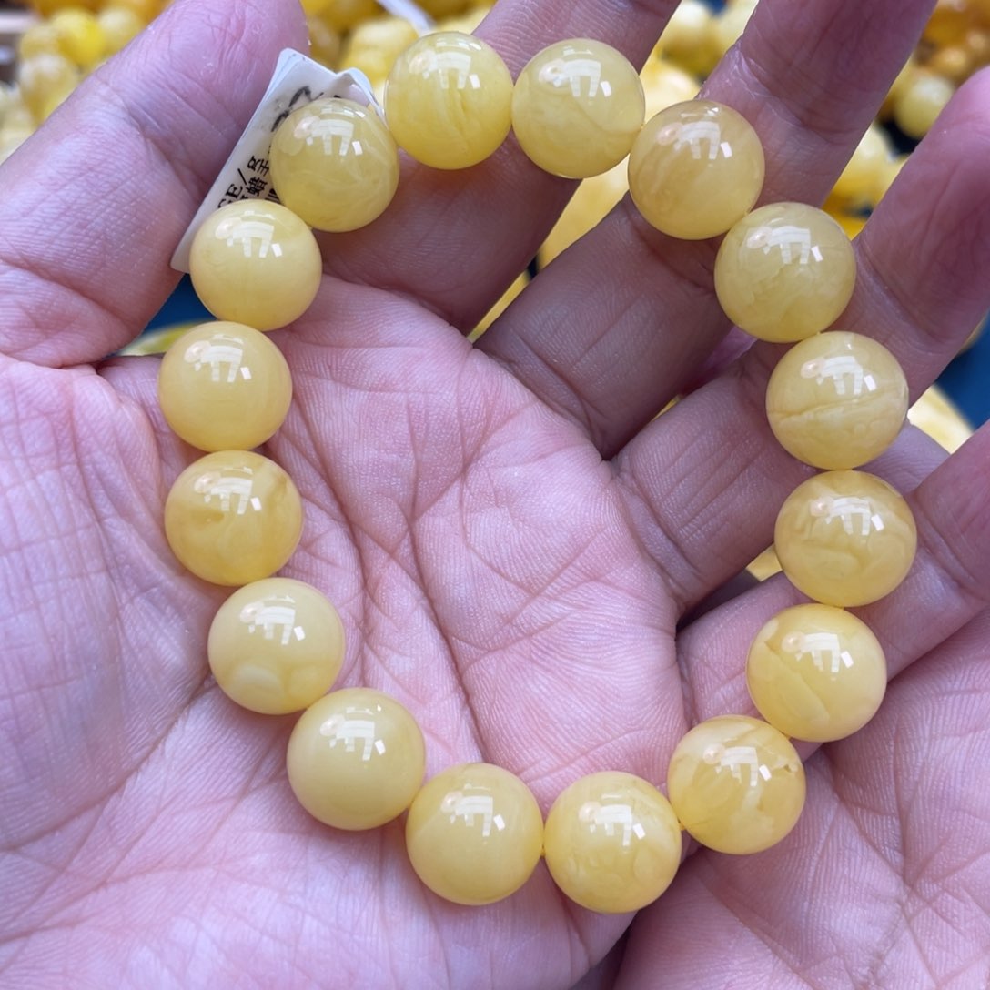 琥珀裸石未镶嵌琥珀蜜蜡12m m