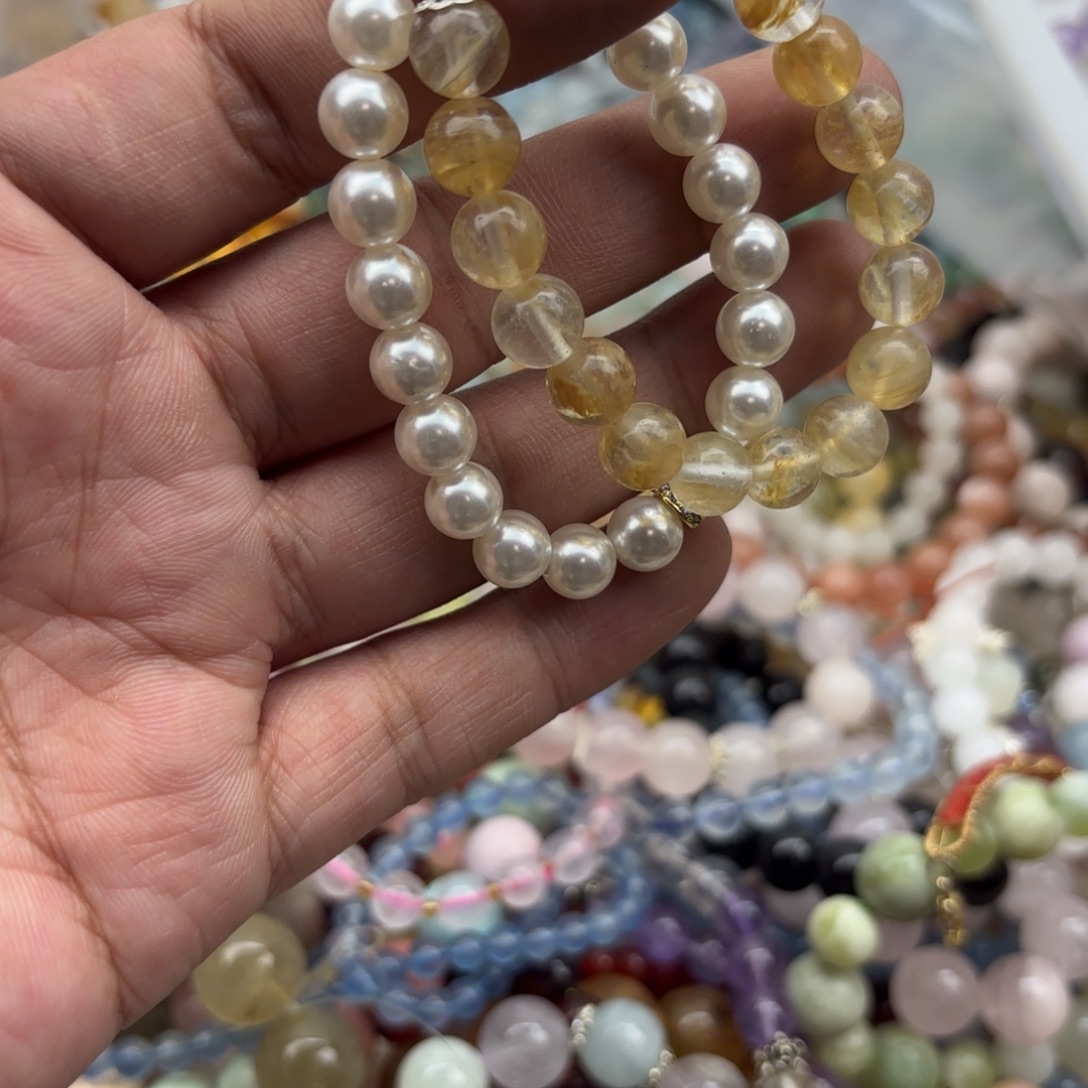 水晶手链银S925镶嵌