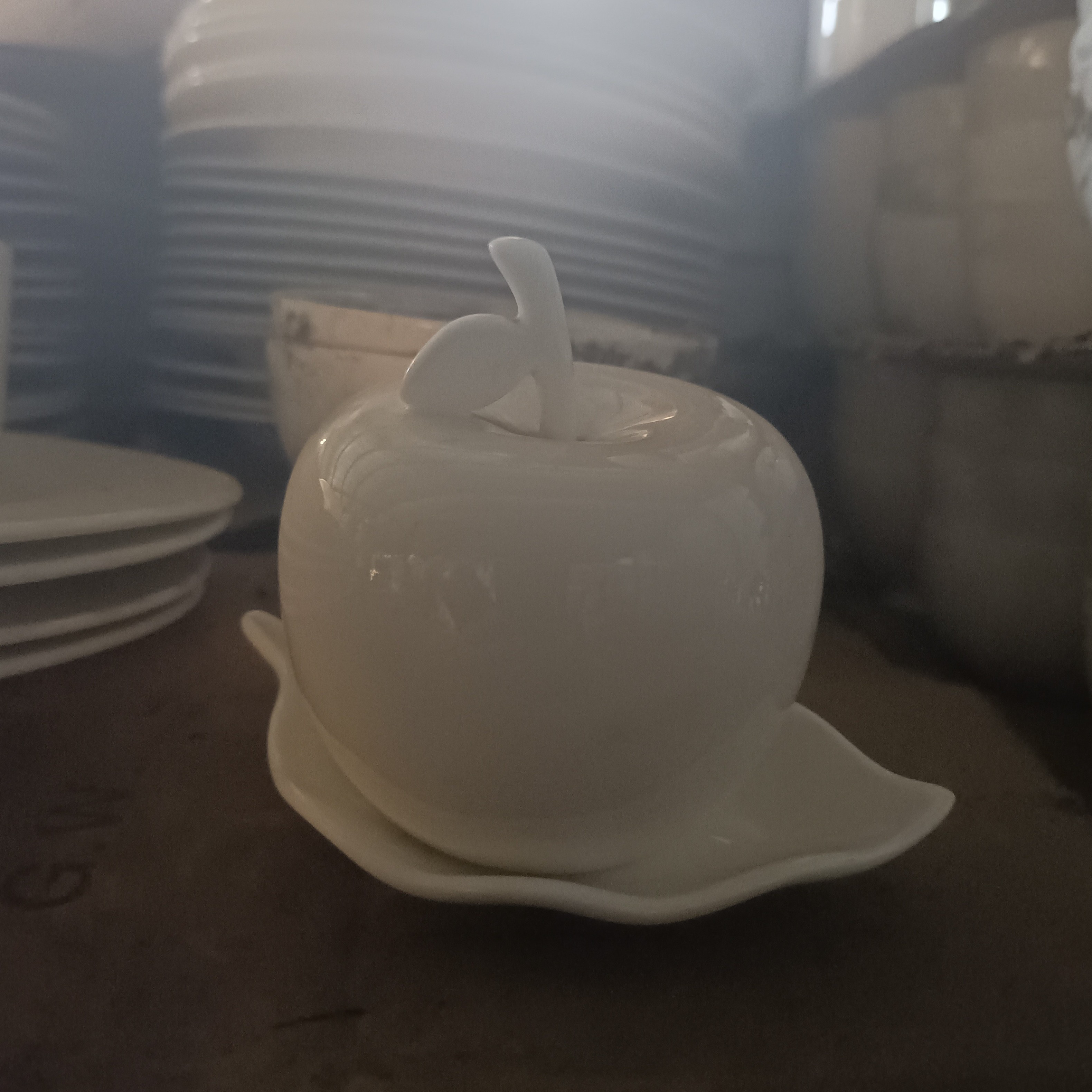 国营尾货苹果牙签筒一套《》