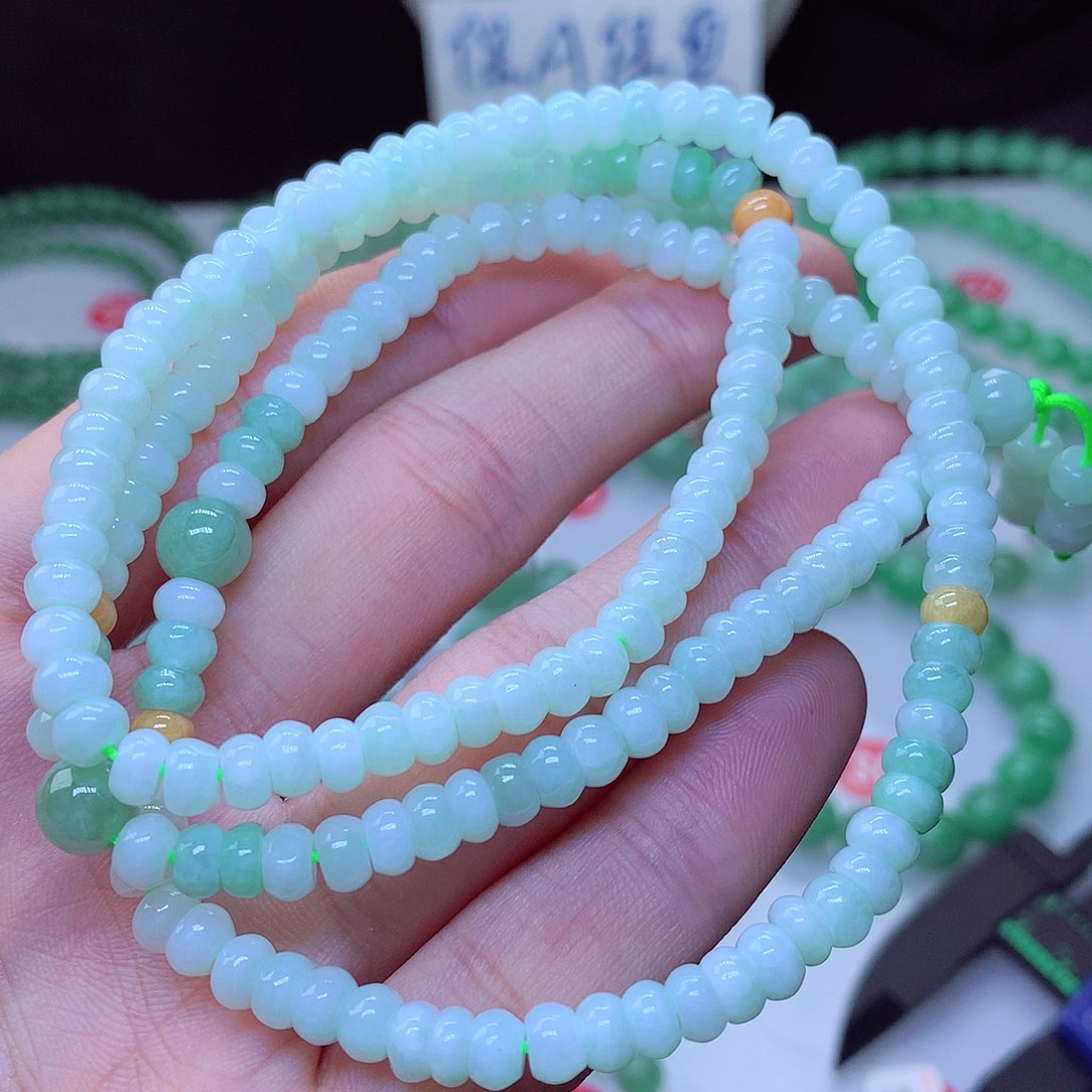 翡翠毛衣链未镶嵌