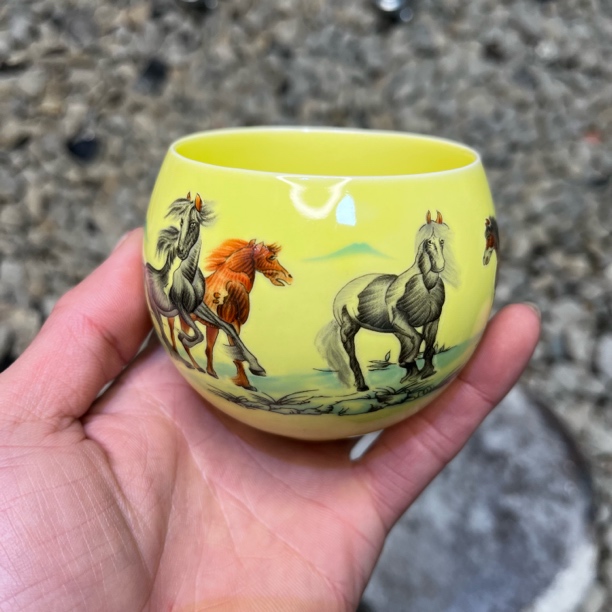 【闪购商品】八骏图杯 茶杯主人杯陶瓷无礼盒