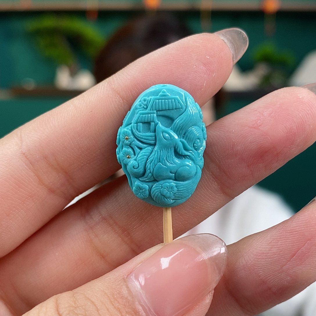 绿松石珠宝奇石未镶嵌