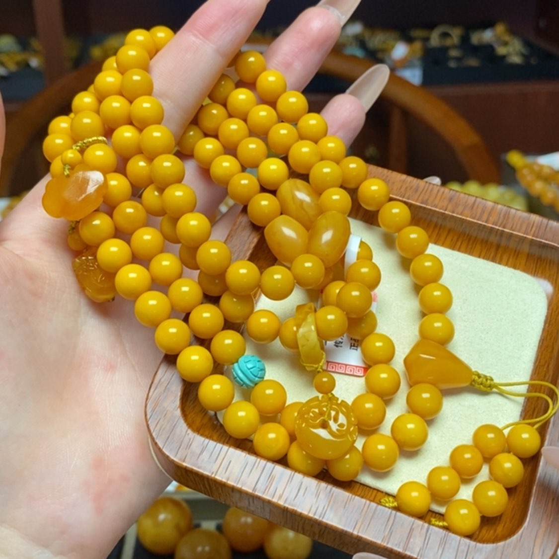 【闪购商品】蜜蜡手链未镶嵌手串