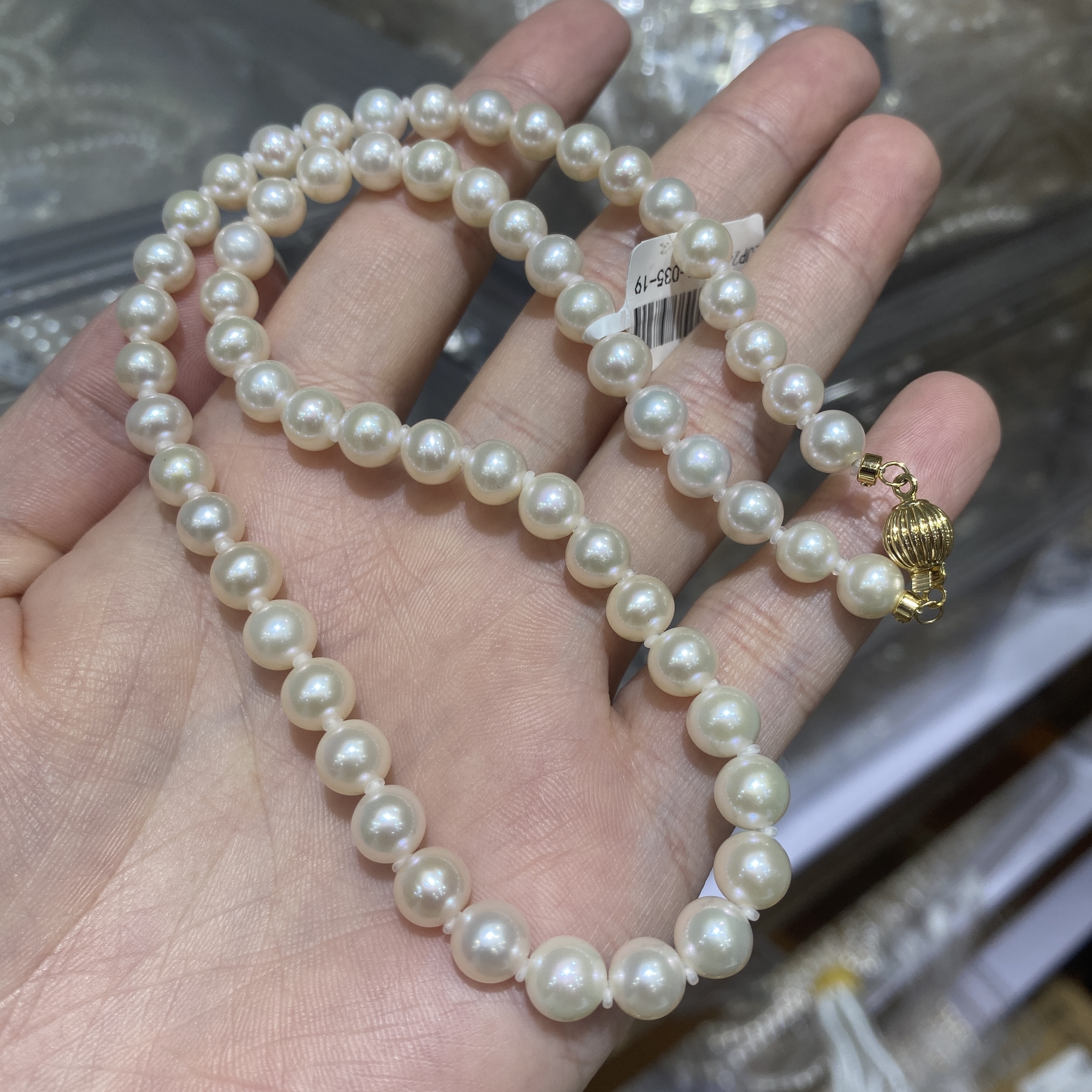 【熊总夫妇】淡水珍珠18K金百搭项链-约6mm