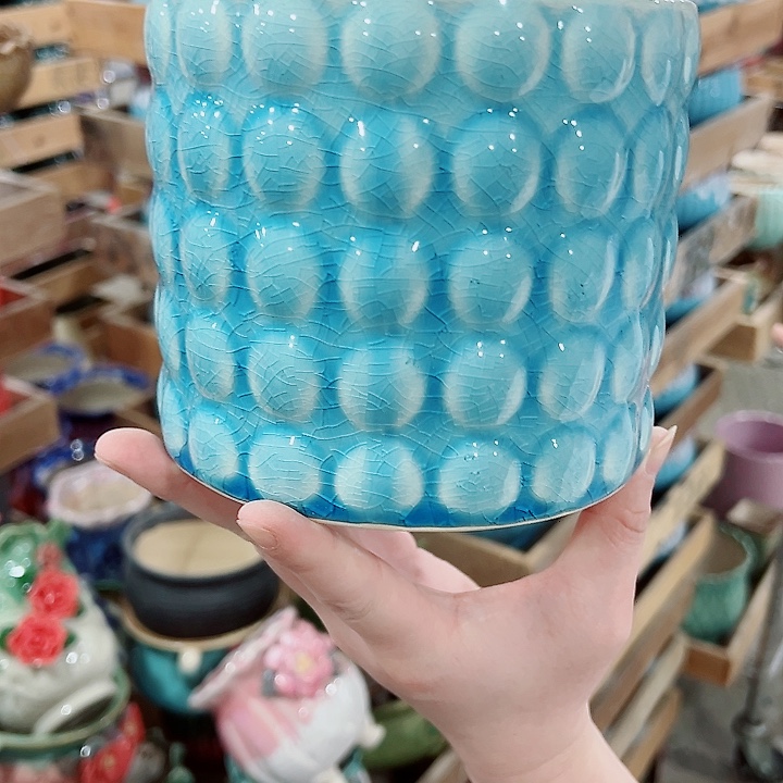 有孔，凑单福利满10元发货陶瓷多肉花盆！