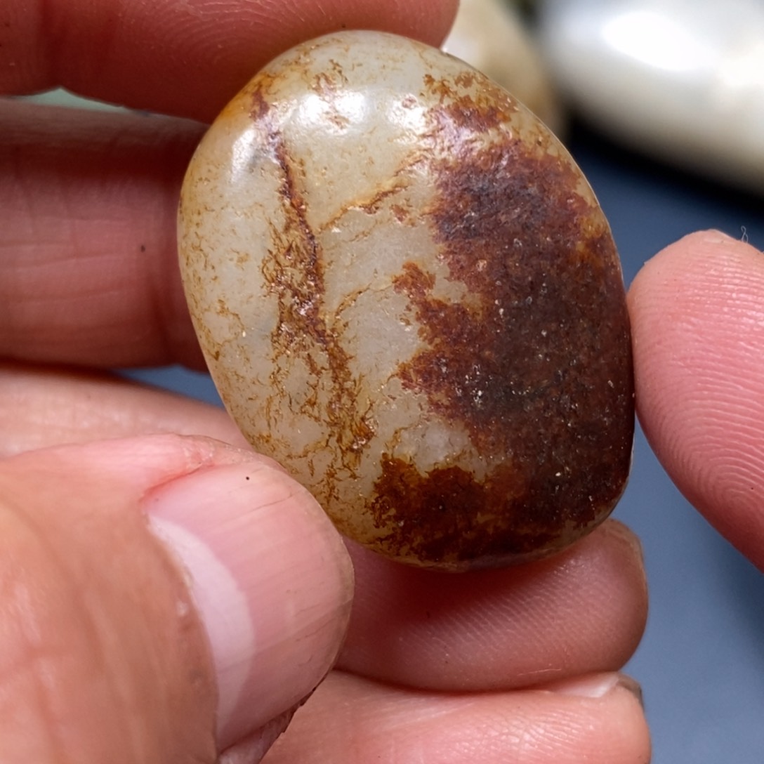 和田玉挂件银S925镀金镶嵌