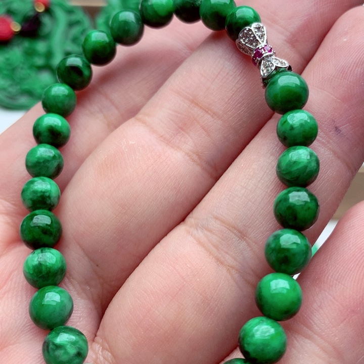 翡翠未镶嵌手链手串