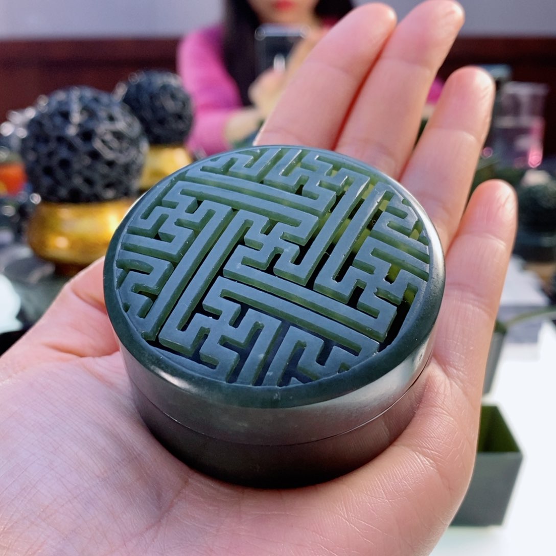 和田玉（青玉）摆件未镶嵌