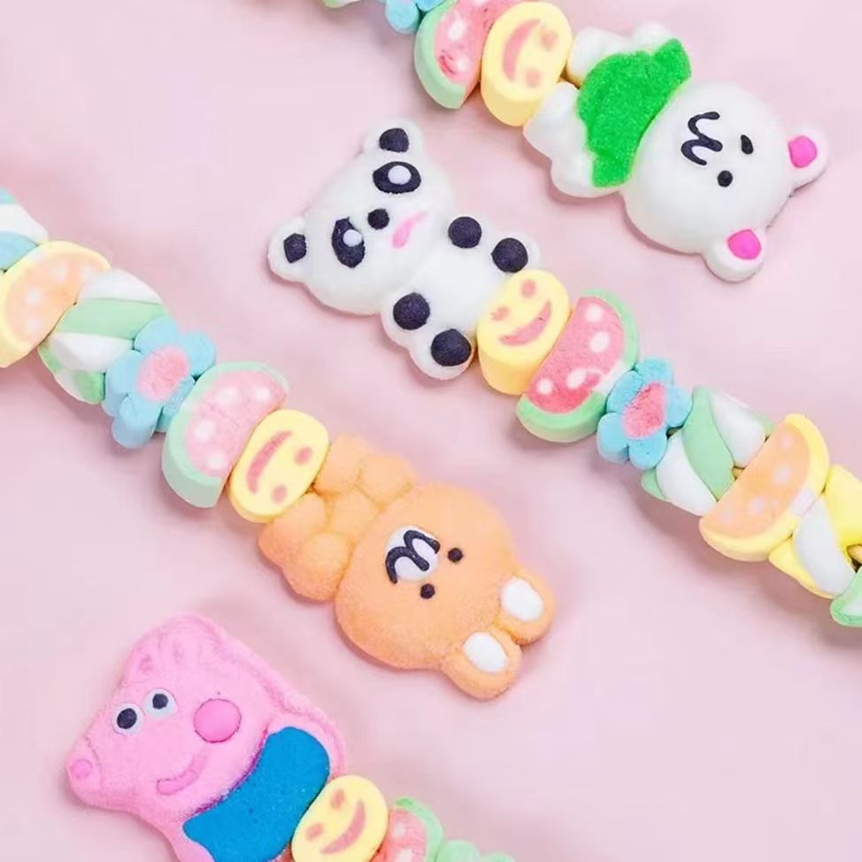 卡通棉花糖串串冰糖葫芦软糖棒棒糖散装超市批发混装棉花糖包邮