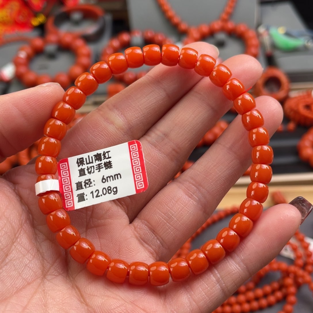 南红玛瑙手串未镶嵌