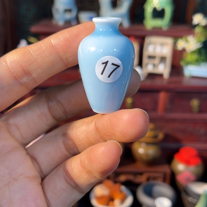 摆件微陶老王迷你花瓶