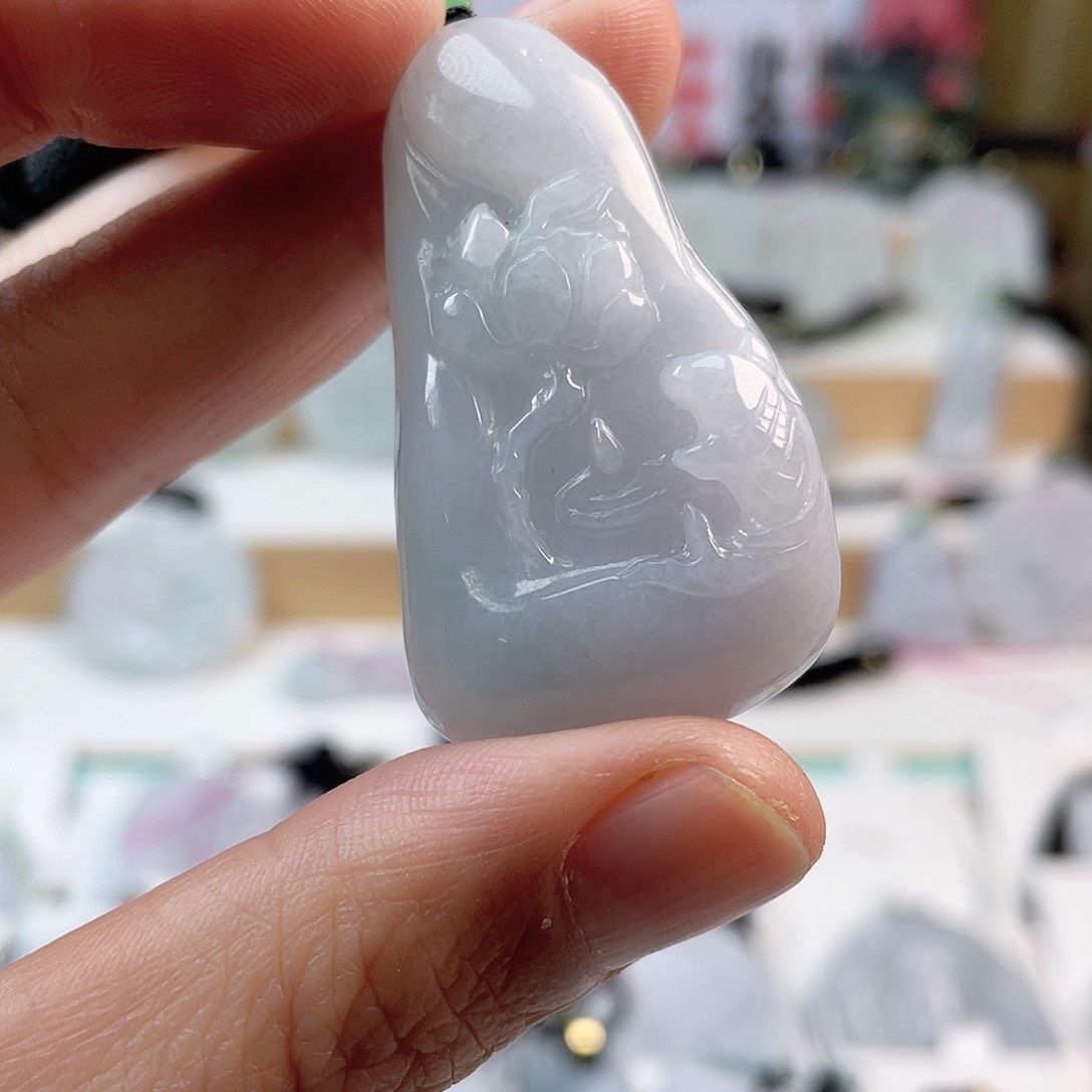 翡翠颈饰未镶嵌0581挂件